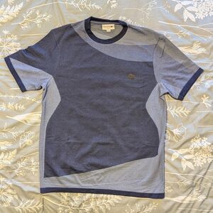 Lacoste Blue Geometric T-Shirt